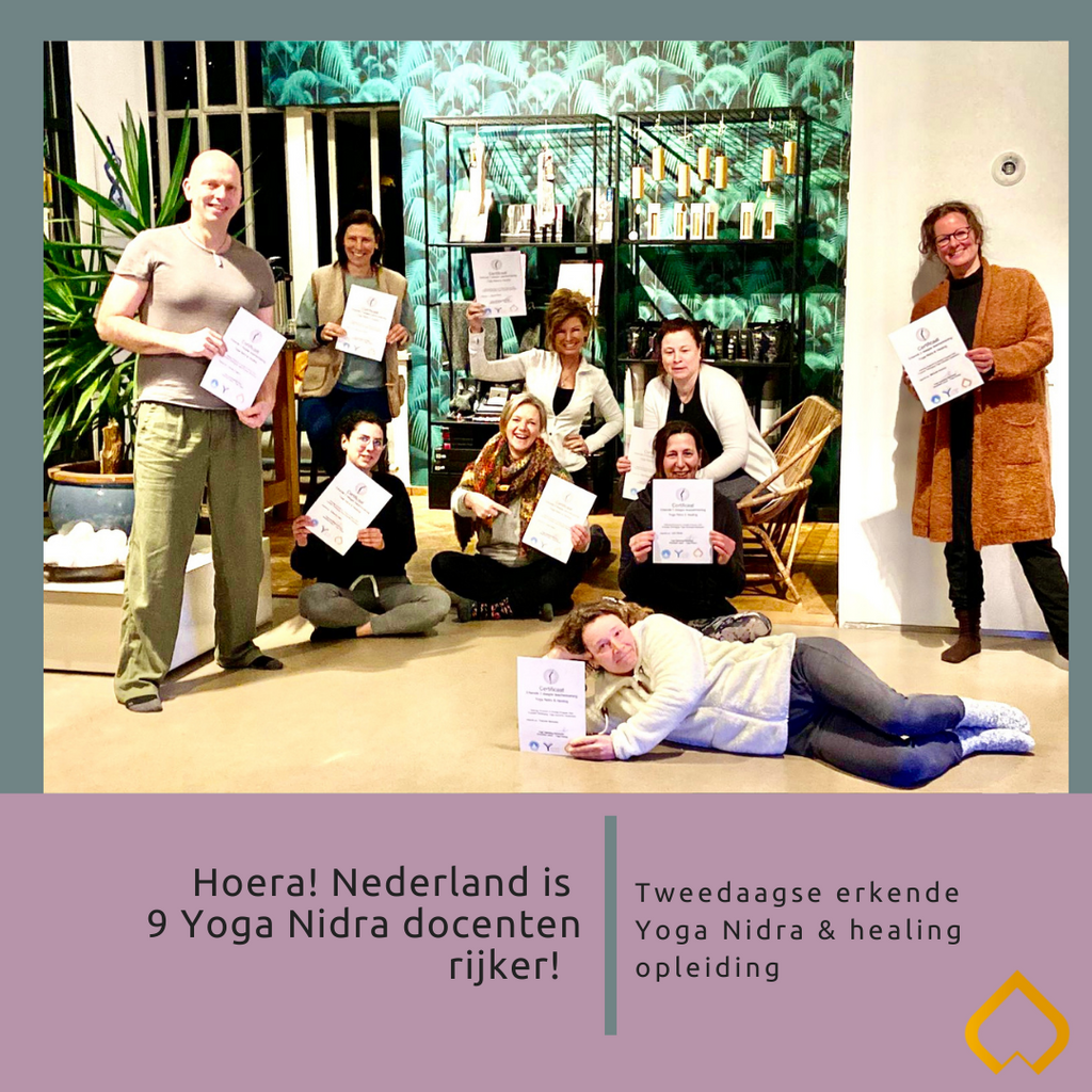 Hoera! Nederland is 9 Yoga Nidra docenten rijker!