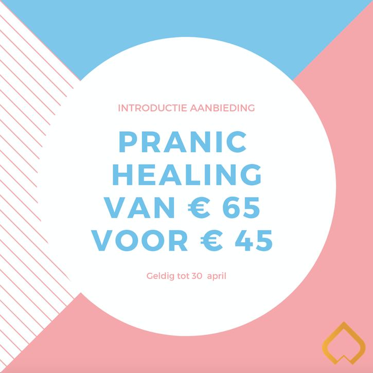 Introductie aanbieding Pranic Healing van € 65,- voor € 45,-