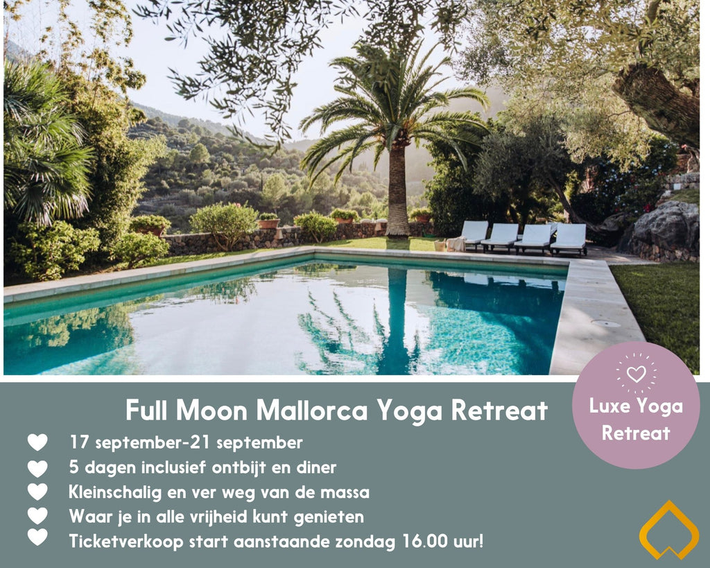 Ticketverkoop Full Moon Mallorca Yoga Retreat start zondag 16.00 uur!